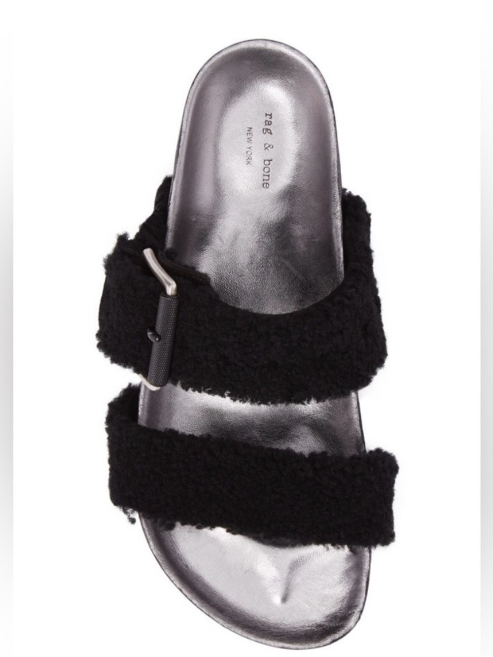 Rag & Bone Evin Shearling Boho Preppy Outdoor Luxury Platform Sandals 39/8.5-9